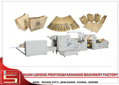 Role o saco automático de papel inferior quadrado de alimentação que faz a máquina com uma linha fornecedor